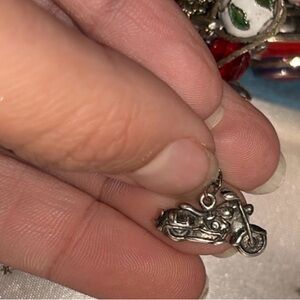 Harley-Davidson Silver Motorcycle Charm
